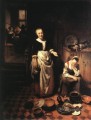 Le serviteur inactif Baroque Nicolaes Maes